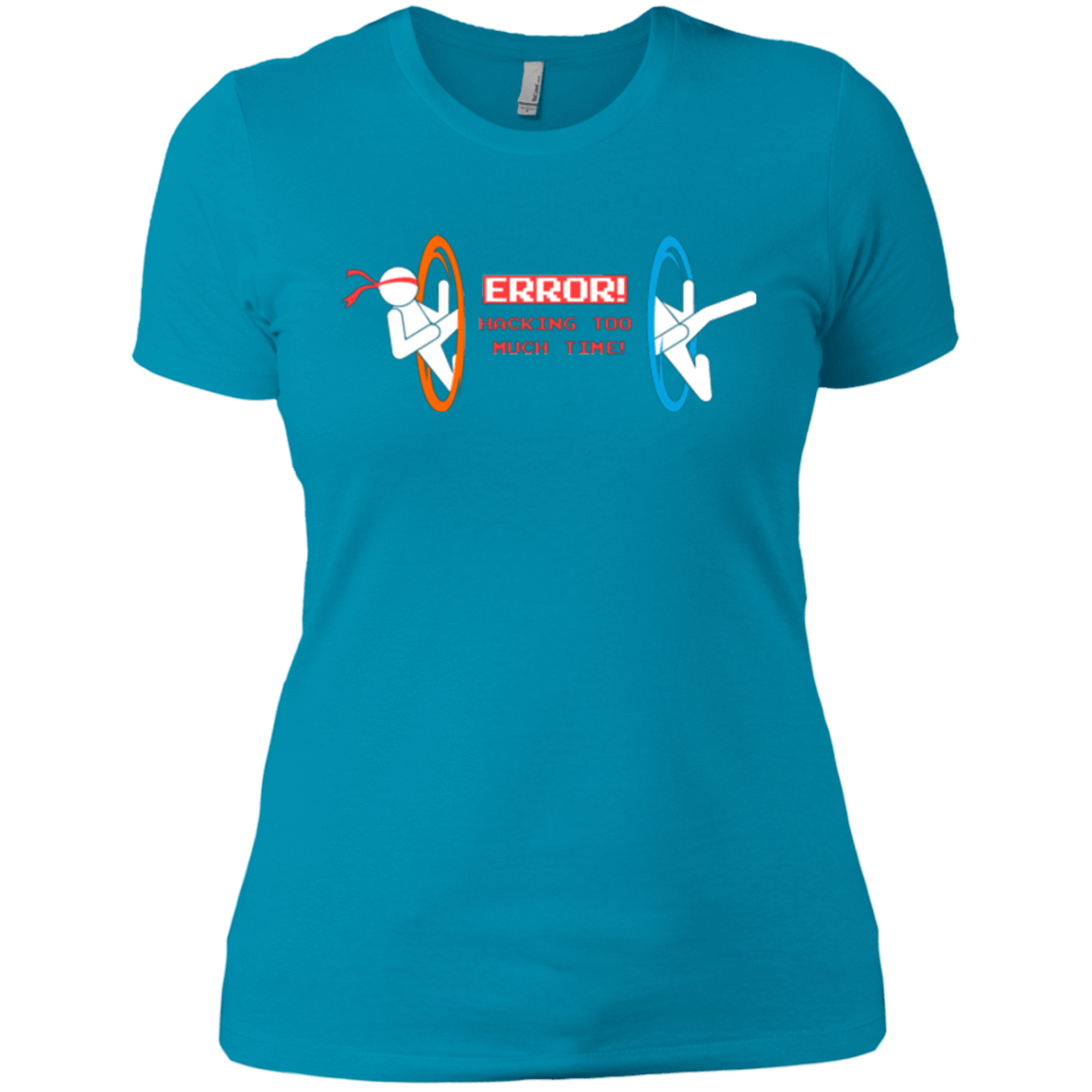 T-Shirts Turquoise / X-Small Hacking Error Women's Premium T-Shirt