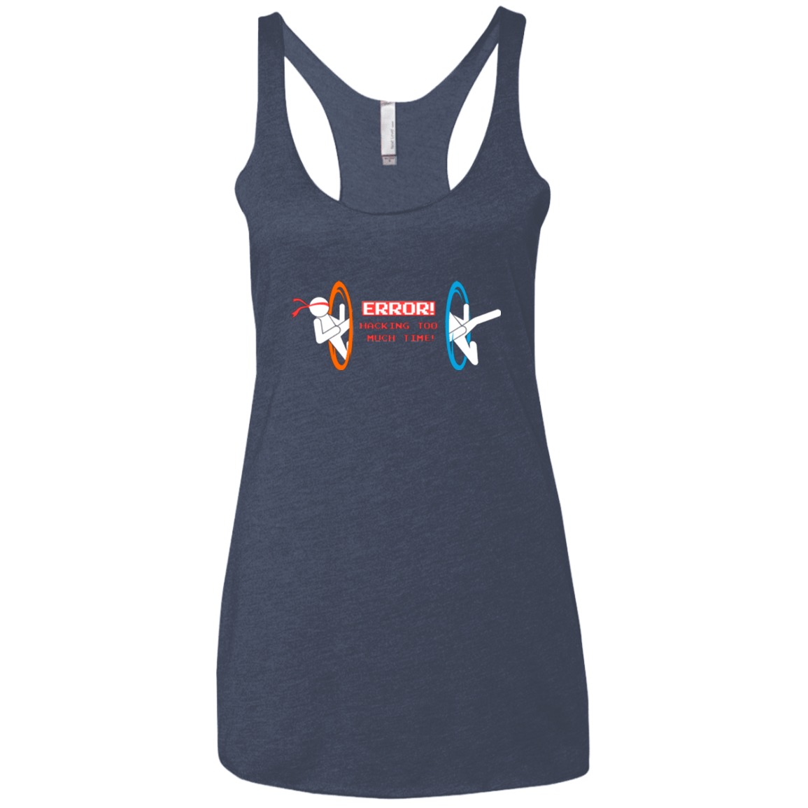 T-Shirts Vintage Navy / X-Small Hacking Error Women's Triblend Racerback Tank