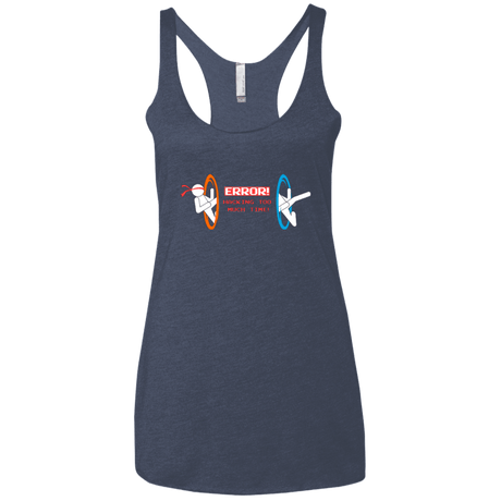 T-Shirts Vintage Navy / X-Small Hacking Error Women's Triblend Racerback Tank