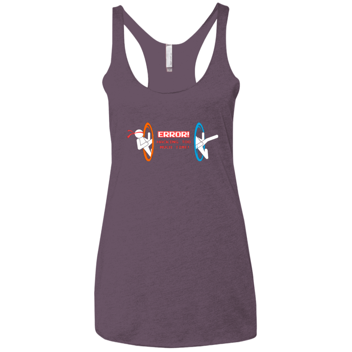 T-Shirts Vintage Purple / X-Small Hacking Error Women's Triblend Racerback Tank