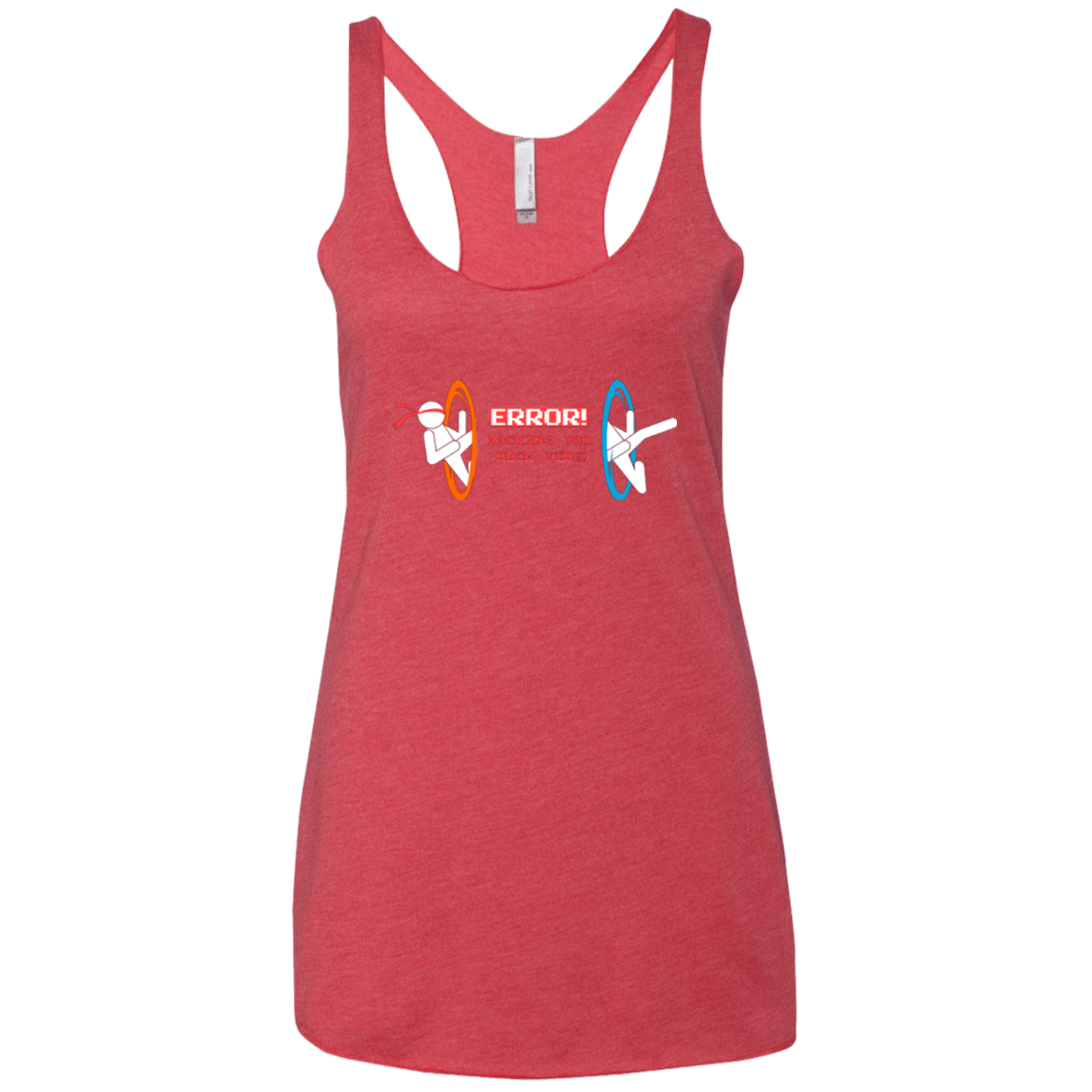 T-Shirts Vintage Red / X-Small Hacking Error Women's Triblend Racerback Tank