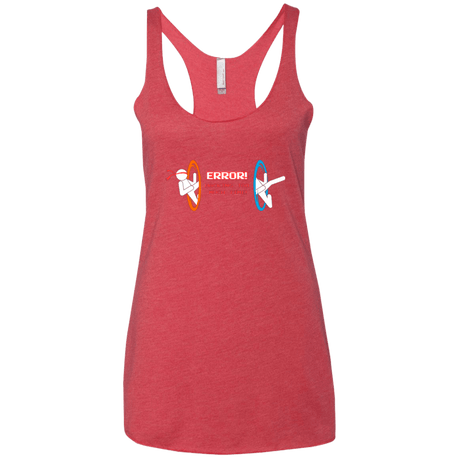 T-Shirts Vintage Red / X-Small Hacking Error Women's Triblend Racerback Tank