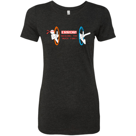 T-Shirts Vintage Black / Small Hacking Error Women's Triblend T-Shirt