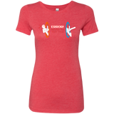 T-Shirts Vintage Red / Small Hacking Error Women's Triblend T-Shirt
