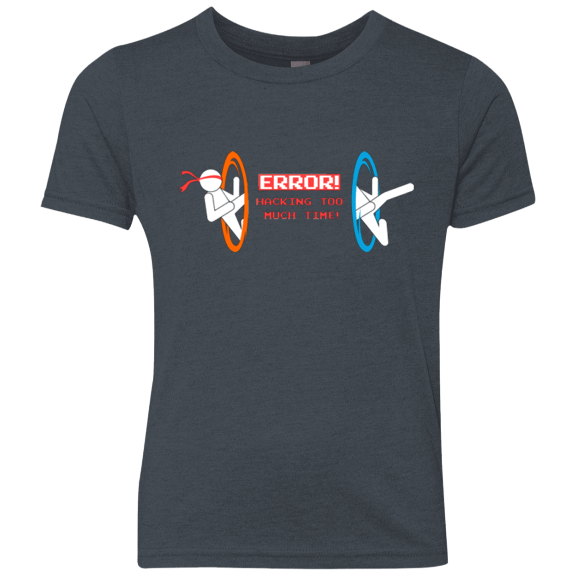 T-Shirts Vintage Navy / YXS Hacking Error Youth Triblend T-Shirt