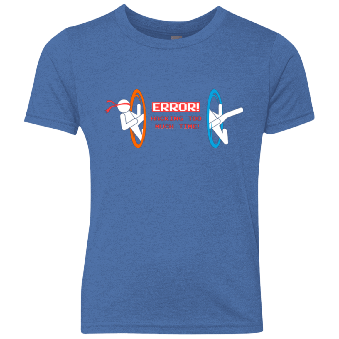 T-Shirts Vintage Royal / YXS Hacking Error Youth Triblend T-Shirt