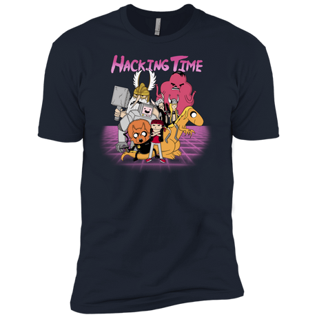 T-Shirts Midnight Navy / YXS HACKING TIME Boys Premium T-Shirt
