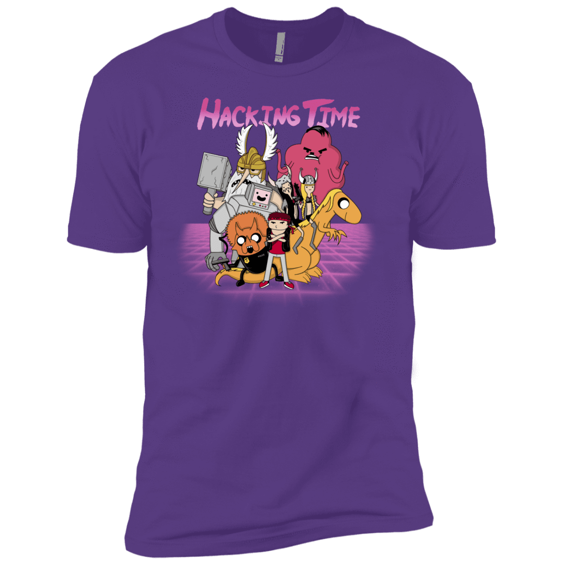 T-Shirts Purple Rush / YXS HACKING TIME Boys Premium T-Shirt