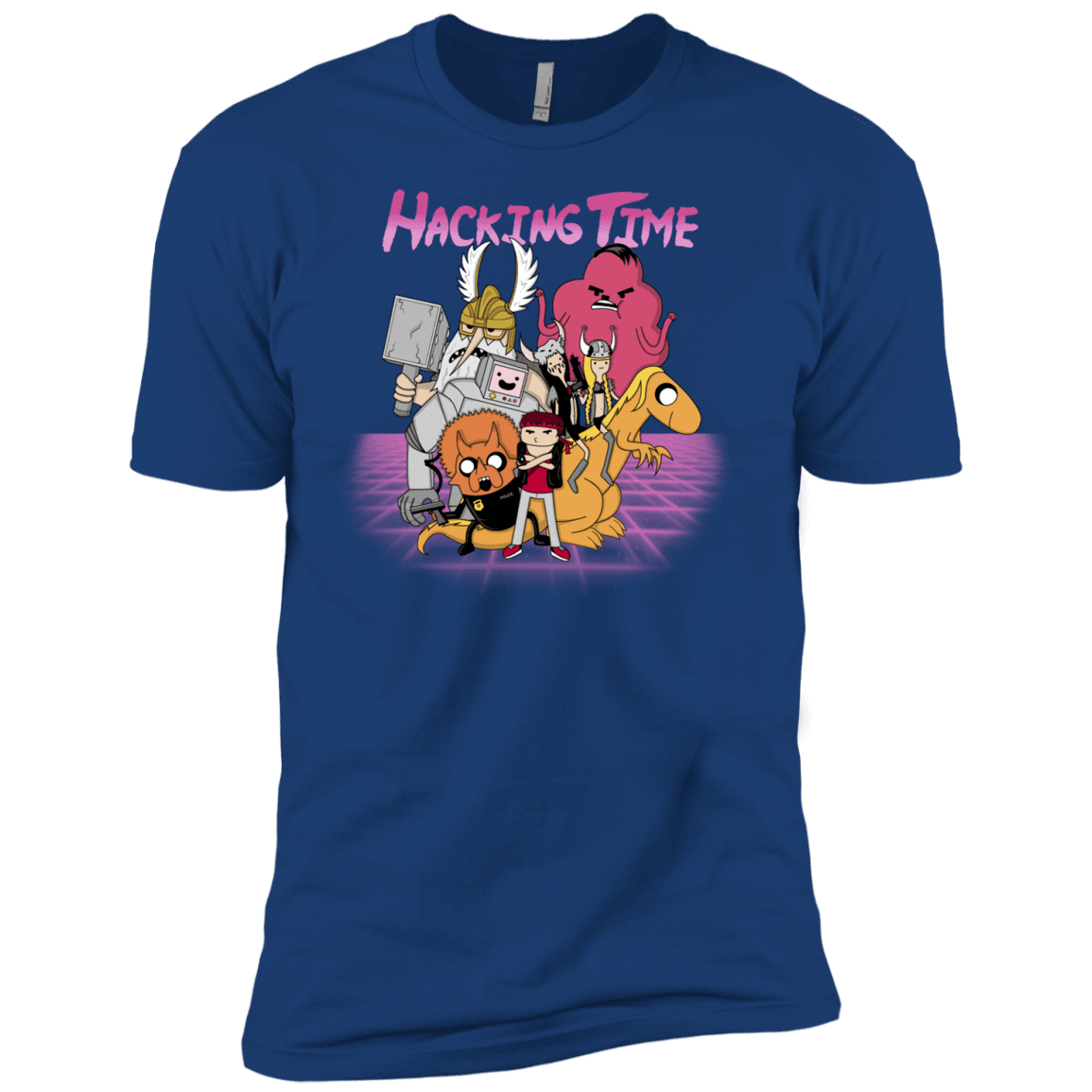 T-Shirts Royal / YXS HACKING TIME Boys Premium T-Shirt