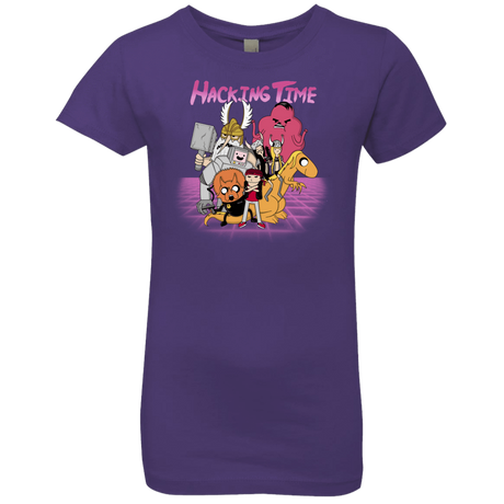 T-Shirts Purple Rush / YXS HACKING TIME Girls Premium T-Shirt