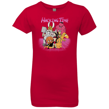 T-Shirts Red / YXS HACKING TIME Girls Premium T-Shirt