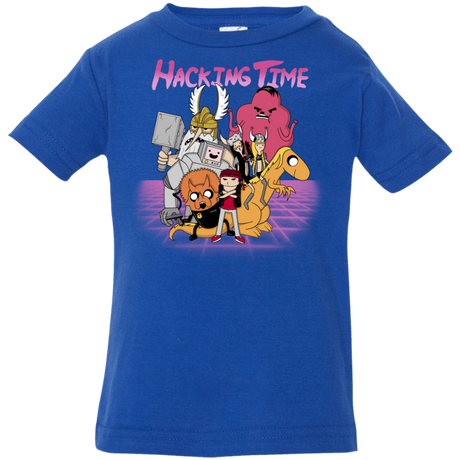 T-Shirts Royal / 6 Months HACKING TIME Infant Premium T-Shirt