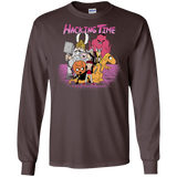 T-Shirts Dark Chocolate / S HACKING TIME Men's Long Sleeve T-Shirt