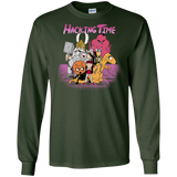 T-Shirts Forest Green / S HACKING TIME Men's Long Sleeve T-Shirt