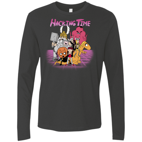 T-Shirts Heavy Metal / S HACKING TIME Men's Premium Long Sleeve