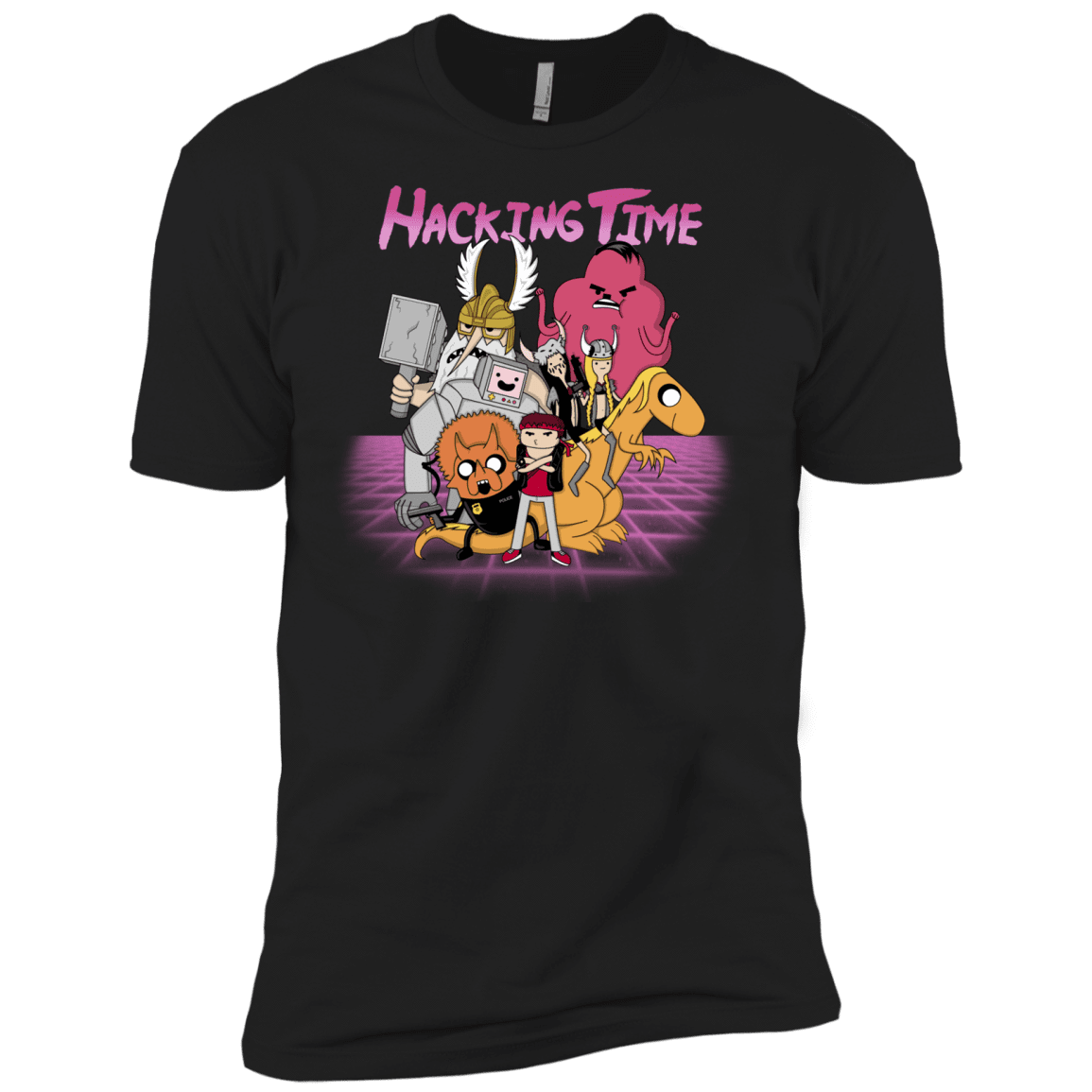 T-Shirts Black / X-Small HACKING TIME Men's Premium T-Shirt