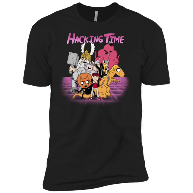 T-Shirts Black / X-Small HACKING TIME Men's Premium T-Shirt