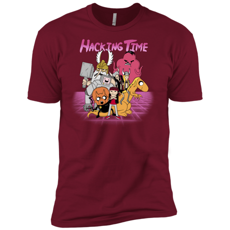 T-Shirts Cardinal / X-Small HACKING TIME Men's Premium T-Shirt