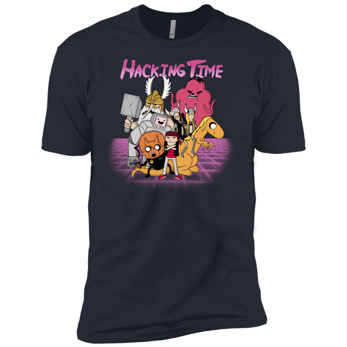 T-Shirts Indigo / X-Small HACKING TIME Men's Premium T-Shirt