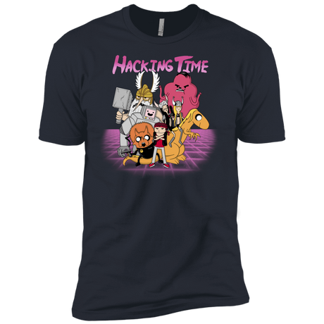 T-Shirts Indigo / X-Small HACKING TIME Men's Premium T-Shirt