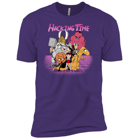 T-Shirts Purple Rush/ / X-Small HACKING TIME Men's Premium T-Shirt