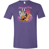 T-Shirts Heather Purple / S HACKING TIME Men's Semi-Fitted Softstyle