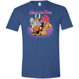 T-Shirts Heather Royal / X-Small HACKING TIME Men's Semi-Fitted Softstyle