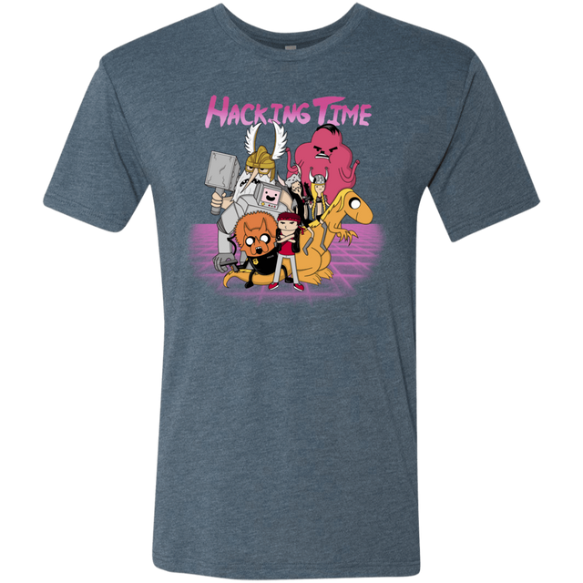 T-Shirts Indigo / S HACKING TIME Men's Triblend T-Shirt