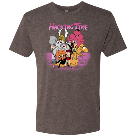 T-Shirts Macchiato / S HACKING TIME Men's Triblend T-Shirt
