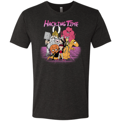 T-Shirts Vintage Black / S HACKING TIME Men's Triblend T-Shirt