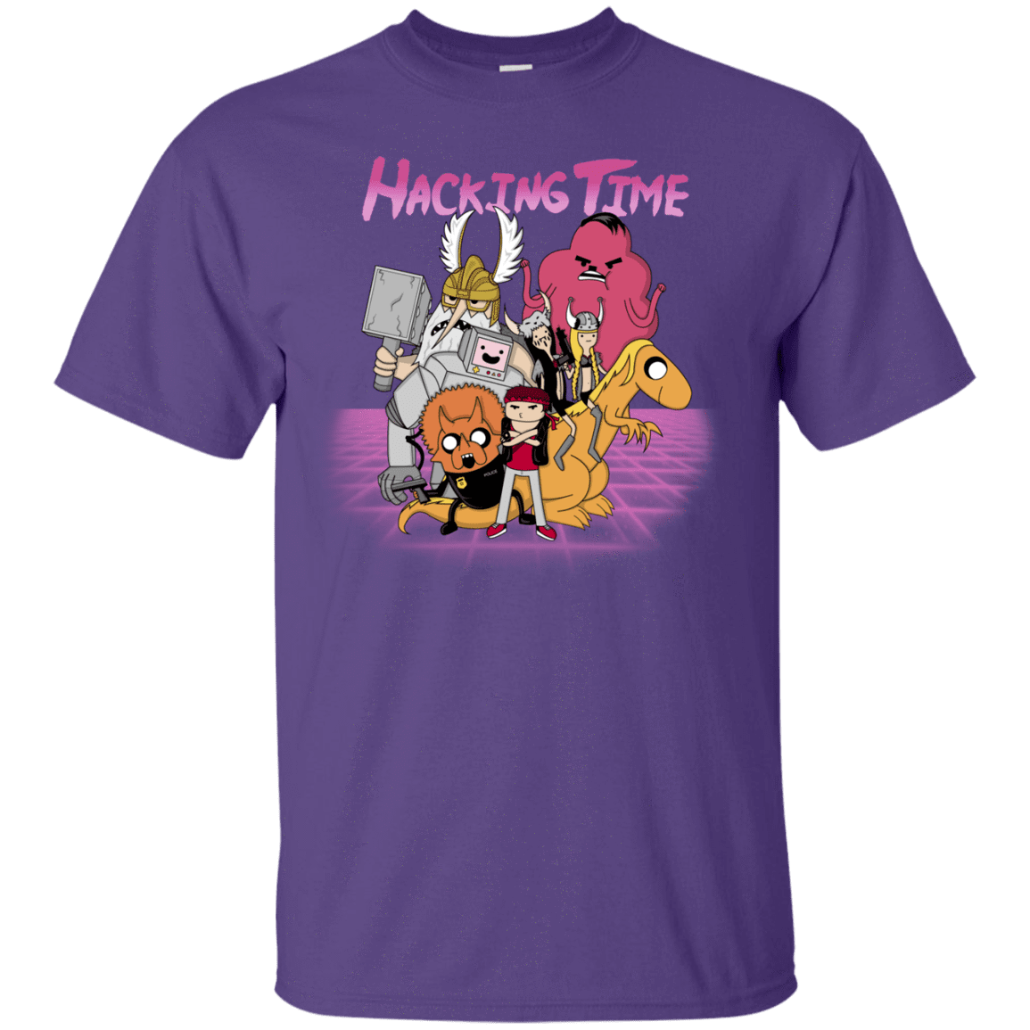 T-Shirts Purple / S HACKING TIME T-Shirt