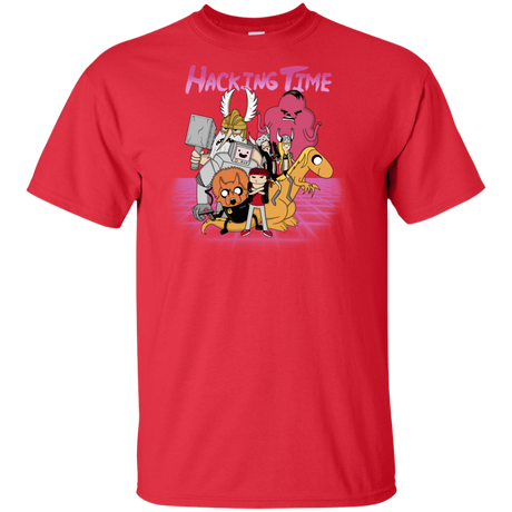 T-Shirts Red / XLT HACKING TIME Tall T-Shirt