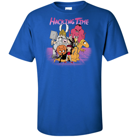 T-Shirts Royal / XLT HACKING TIME Tall T-Shirt