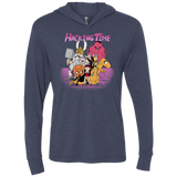 T-Shirts Vintage Navy / X-Small HACKING TIME Triblend Long Sleeve Hoodie Tee
