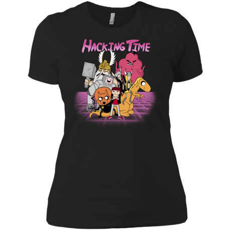 T-Shirts Black / X-Small HACKING TIME Women's Premium T-Shirt