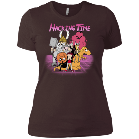 T-Shirts Dark Chocolate / X-Small HACKING TIME Women's Premium T-Shirt