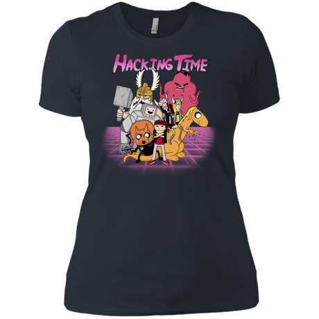 T-Shirts Indigo / X-Small HACKING TIME Women's Premium T-Shirt
