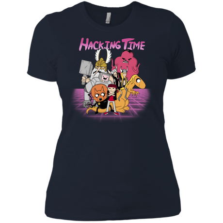 T-Shirts Midnight Navy / X-Small HACKING TIME Women's Premium T-Shirt
