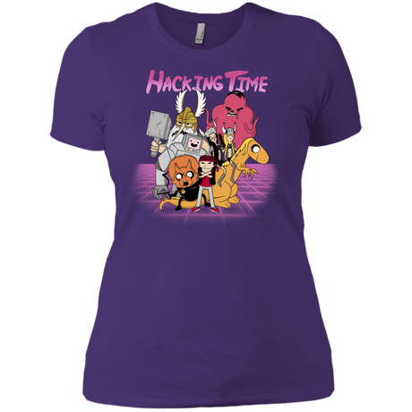 T-Shirts Purple Rush/ / X-Small HACKING TIME Women's Premium T-Shirt