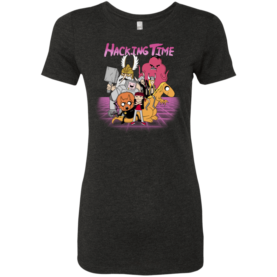 T-Shirts Vintage Black / S HACKING TIME Women's Triblend T-Shirt