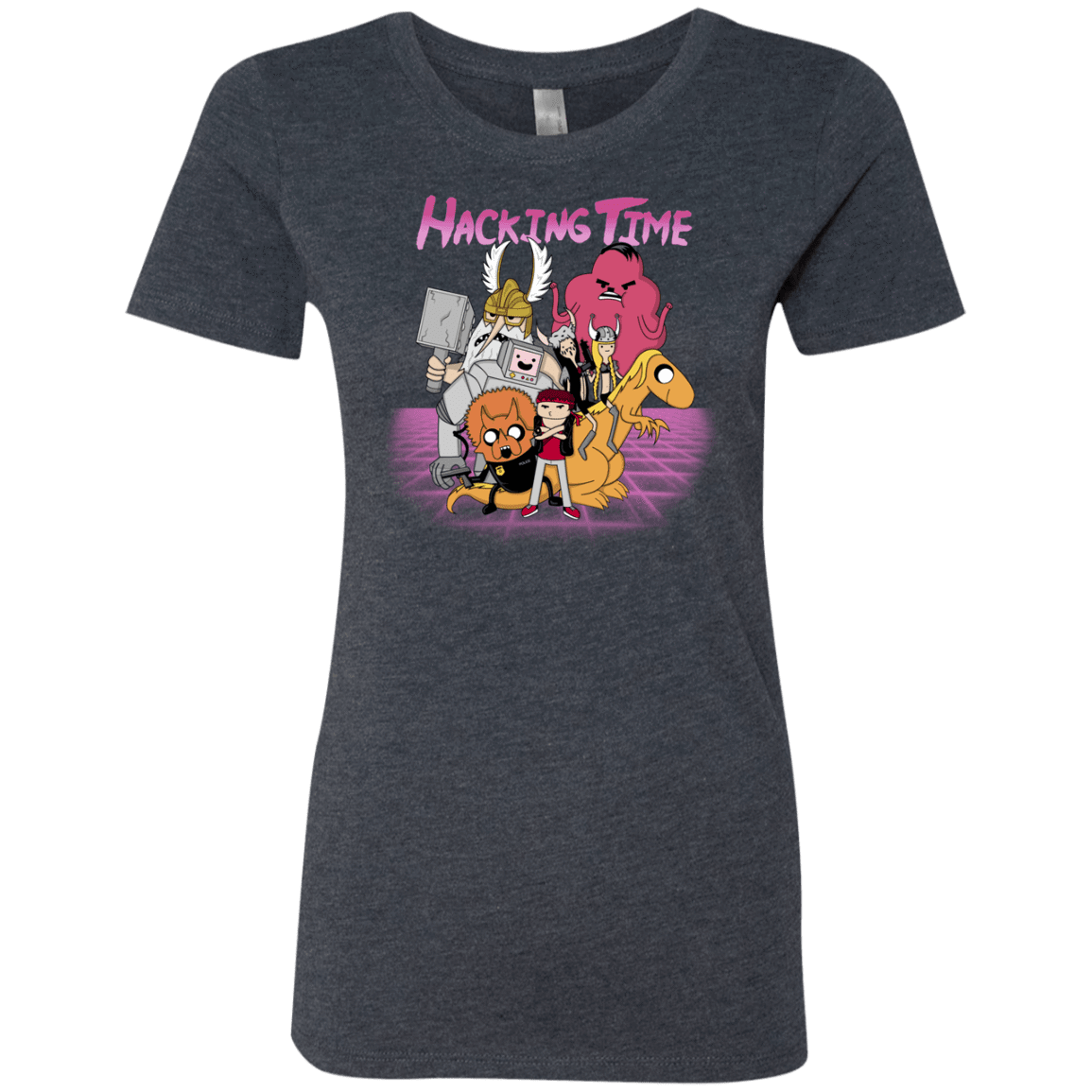 T-Shirts Vintage Navy / S HACKING TIME Women's Triblend T-Shirt