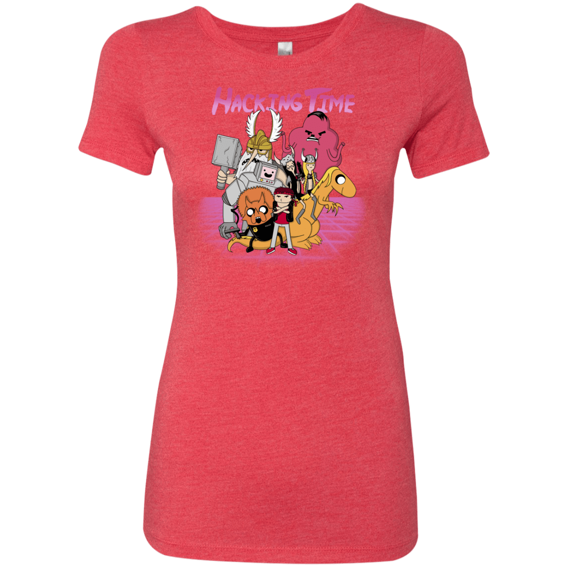 T-Shirts Vintage Red / S HACKING TIME Women's Triblend T-Shirt