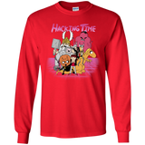 T-Shirts Red / YS HACKING TIME Youth Long Sleeve T-Shirt