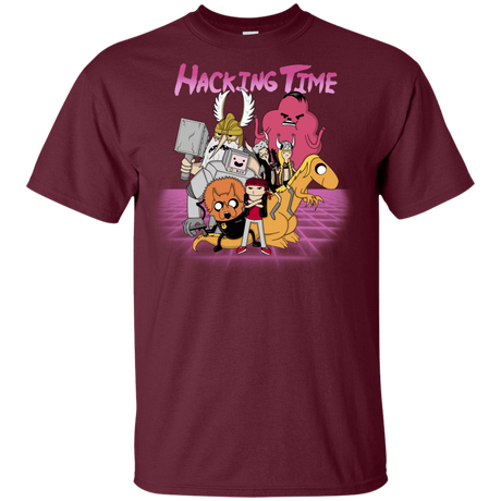 T-Shirts Maroon / YXS HACKING TIME Youth T-Shirt