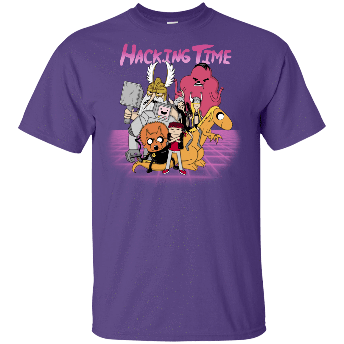 T-Shirts Purple / YXS HACKING TIME Youth T-Shirt