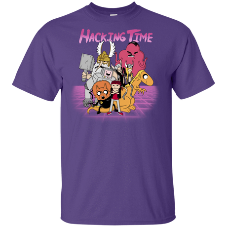 T-Shirts Purple / YXS HACKING TIME Youth T-Shirt