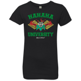 T-Shirts Black / YXS Hahaha University Girls Premium T-Shirt