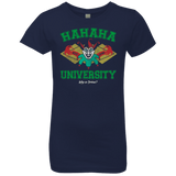 T-Shirts Midnight Navy / YXS Hahaha University Girls Premium T-Shirt