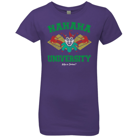 T-Shirts Purple Rush / YXS Hahaha University Girls Premium T-Shirt