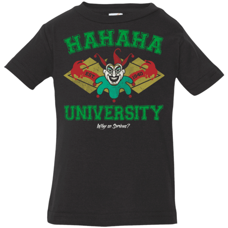 T-Shirts Black / 6 Months Hahaha University Infant Premium T-Shirt